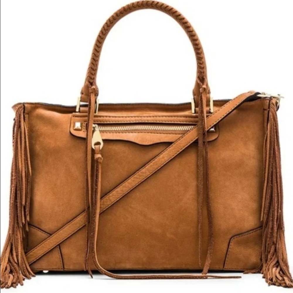 Rebecca Minkoff Regan Brown Leather Satchel Shoulder bag - Picture 6 of 7